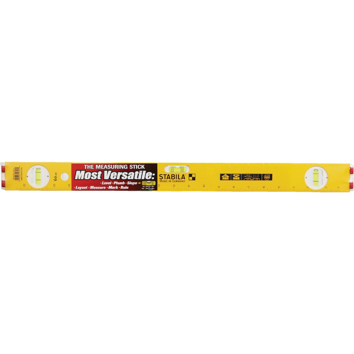 Stabila Measuring Stick 24 In. Aluminum Box Level