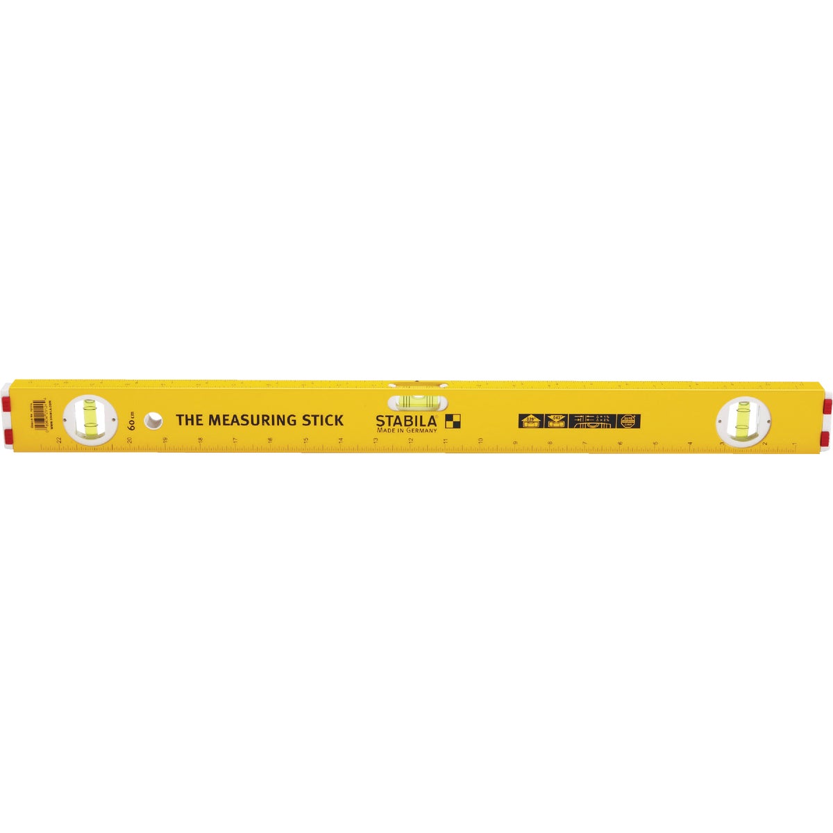 Stabila Measuring Stick 24 In. Aluminum Box Level