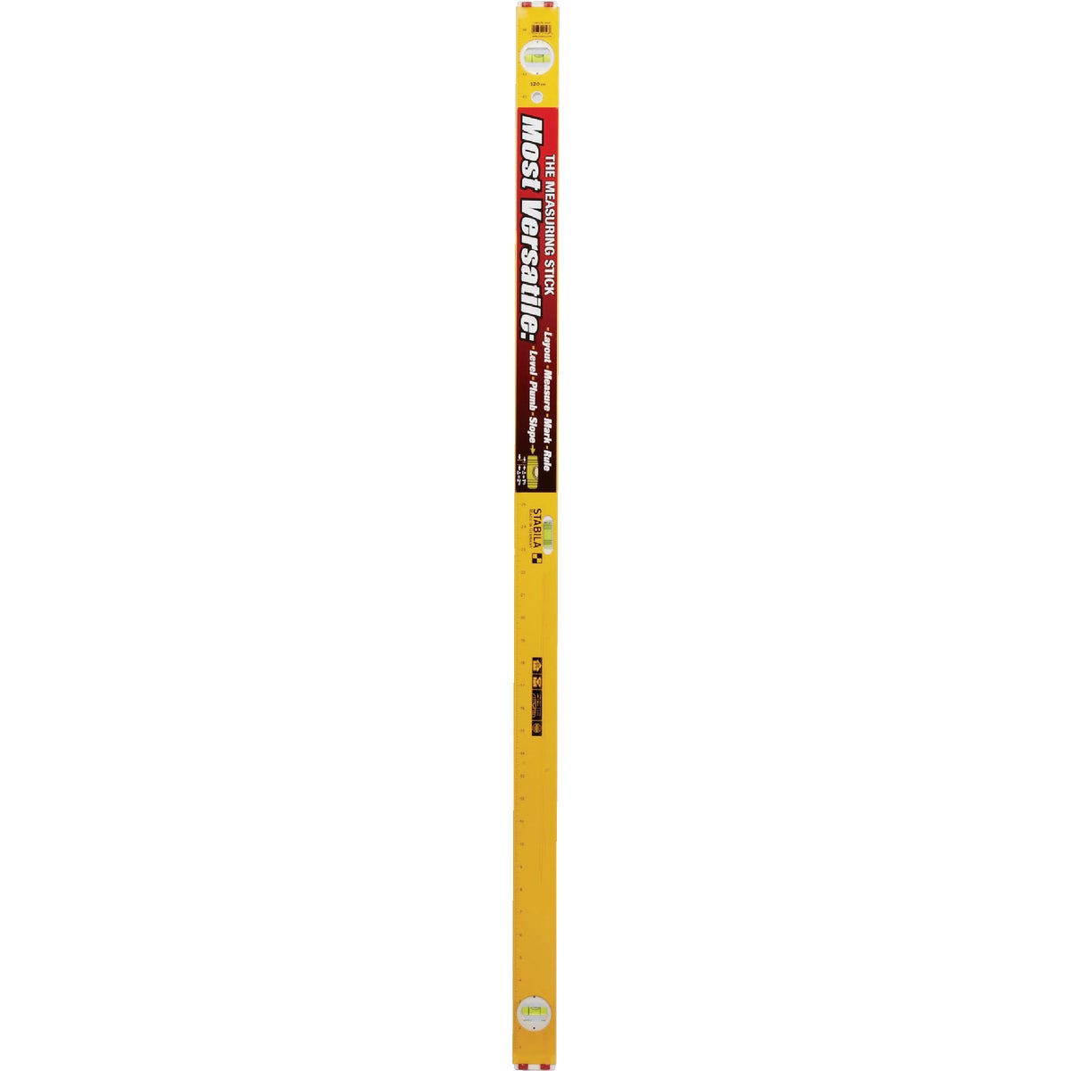 Stabila Measuring Stick 48 In. Aluminum Box Level