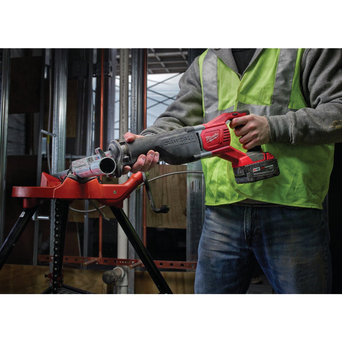 Milwaukee Sawzall M18 18 Volt Lithium-Ion Cordless Reciprocating Saw (Bare Tool)