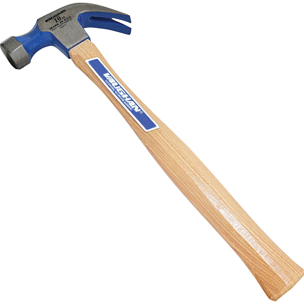 Vaughan 10 Oz. Smooth-Face Curved Claw Hammer with Hickory Handle