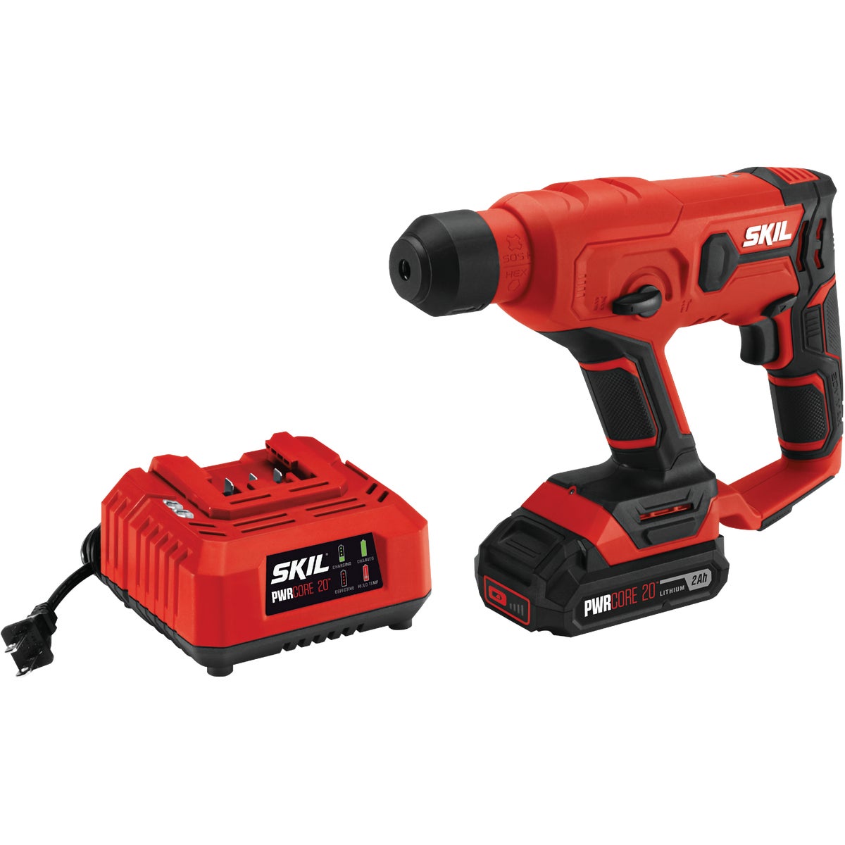 SKIL PWRCore 20 Volt Lithium-Ion SDS Plus Cordless Rotary Hammer Drill Kit