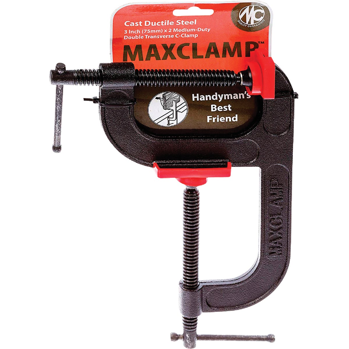 MaxClamp 3 In. x 2 In. Medium Duty Double Transverse C-Clamp