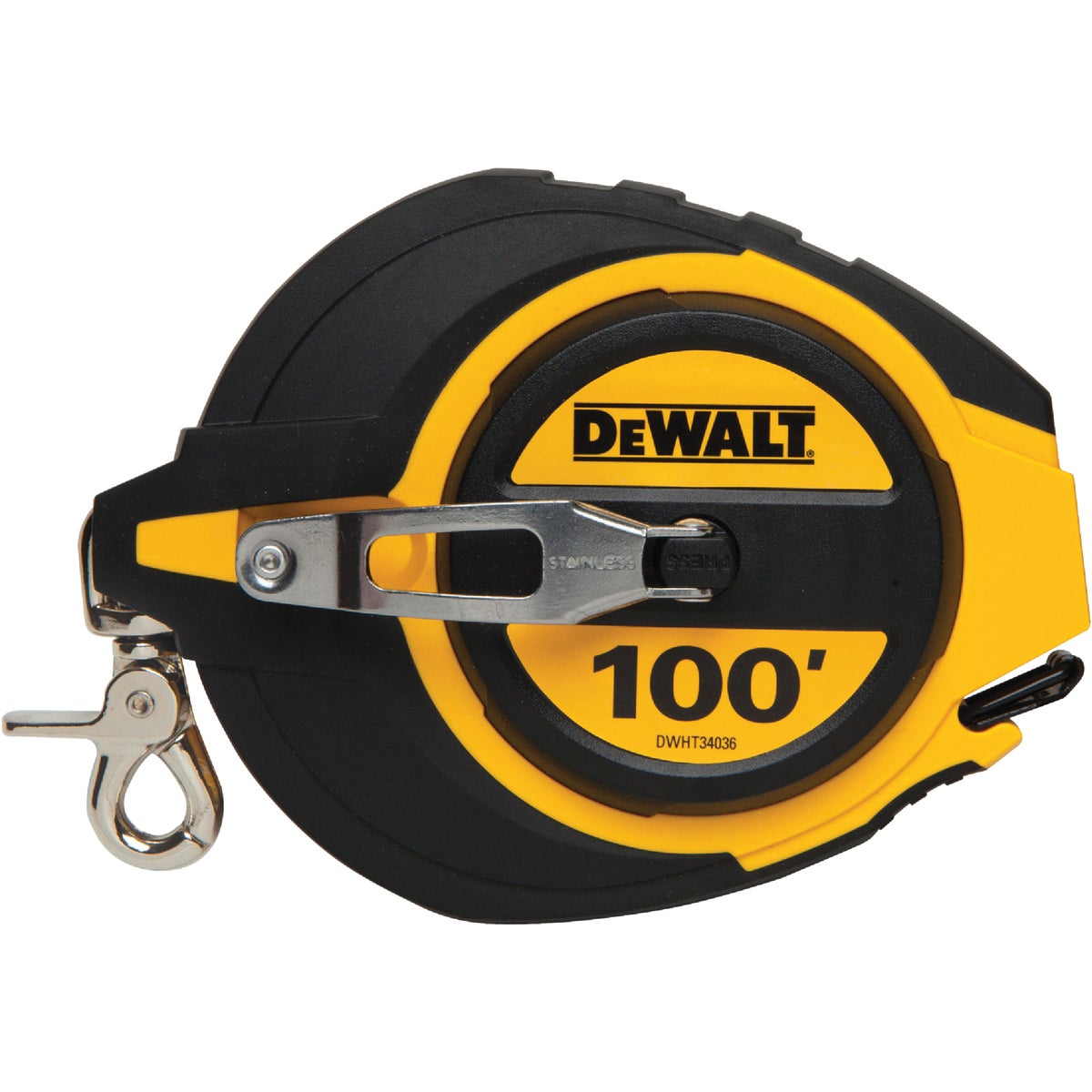 DeWalt 100 Ft. Steel Closed Case Reel Tape