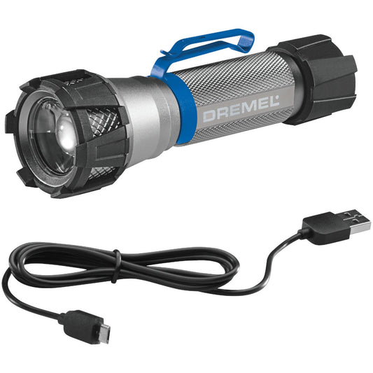 Dremel Home Solutions LED Aluminum 500 Lm. USB Rechargeable Flashlight