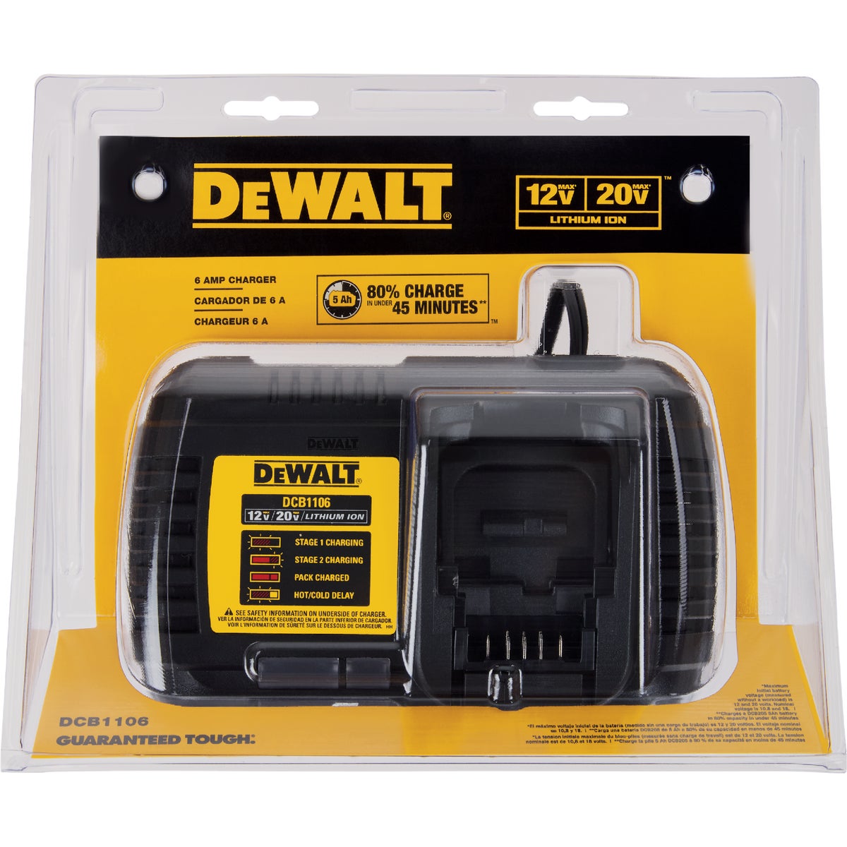 DeWalt 12 Volt MAX/20 Volt MAX and Flexvolt Lithium-Ion Battery Charger