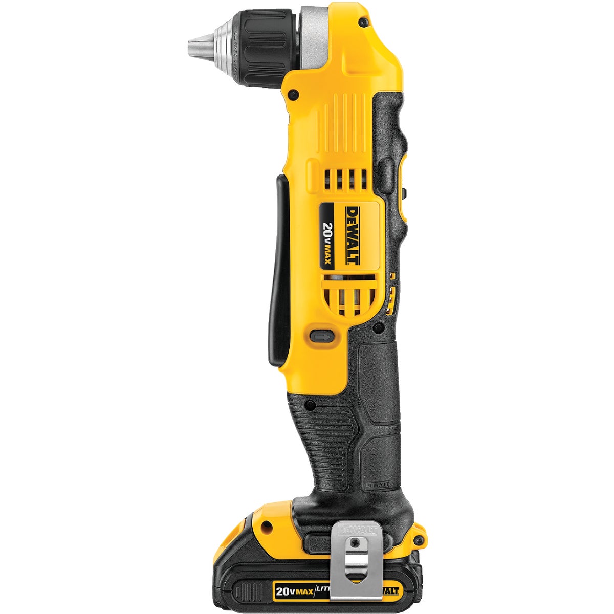 DeWalt 20 Volt MAX Lithium-Ion 3/8 In. Cordless Angle Drill Kit