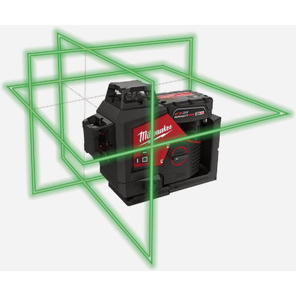 Milwaukee M12 Green 360-Degree 3-Plane Laser Kit