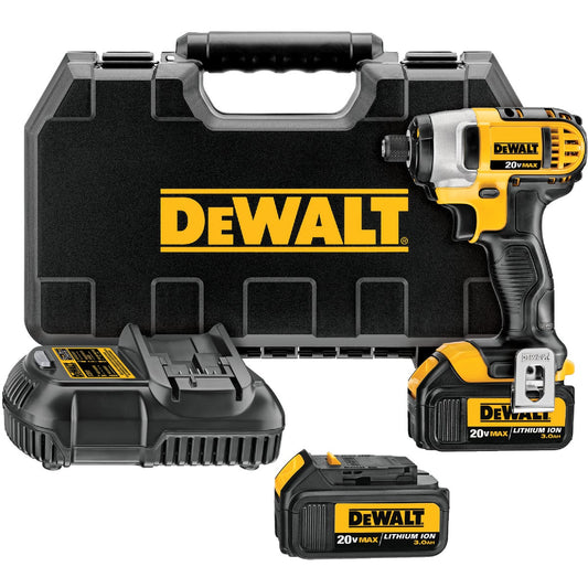 DeWalt 20 Volt MAX Lithium-Ion 1/4 In. Hex Cordless Impact Driver Kit