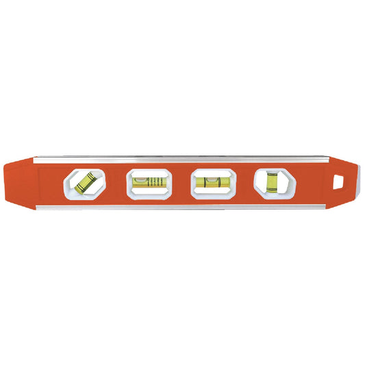 Johnson Level 12 In. Aluminum Reinforced Magnetic Torpedo Level