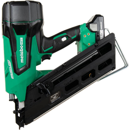 Metabo HPT 18V Lithium-Ion Brushless 30 Degree Paper Tape Cordless Framing Nailer Kit