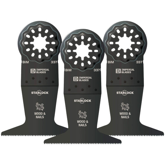 Imperial Blades Starlock 2-1/2 In. Bi-Metal Standard Wood & Nails Oscillating Blade (3-Pack)