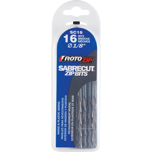 Rotozip Sabrecut 1/8 In. Multi-Purpose Bit (16-Pack)