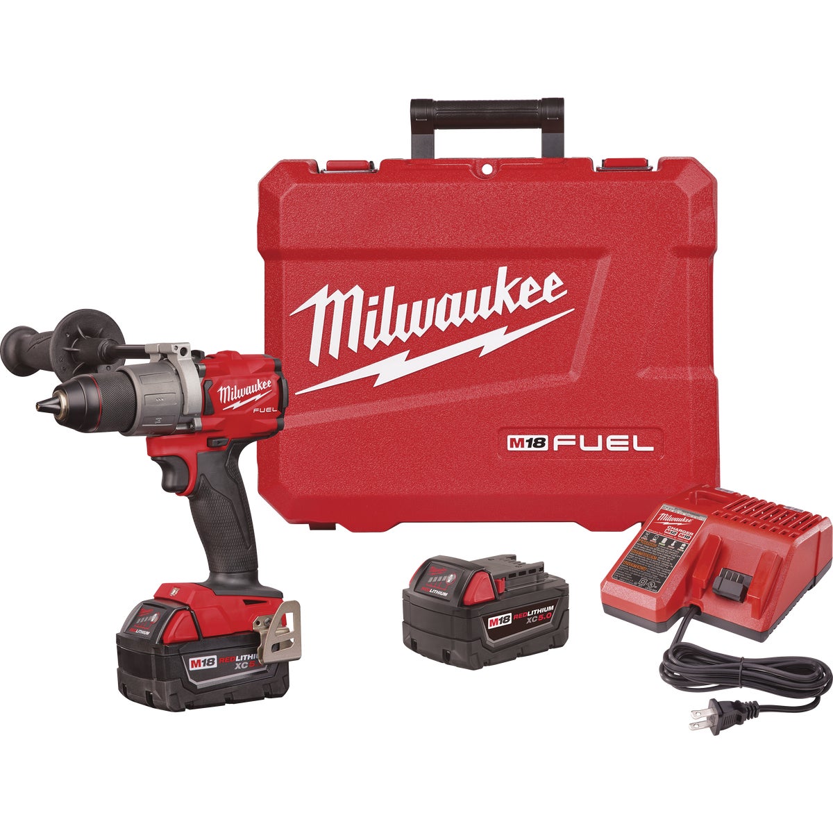 Milwaukee M18 FUEL 18 Volt XC Lithium-Ion Brushless 1/2 In. Cordless Drill Kit