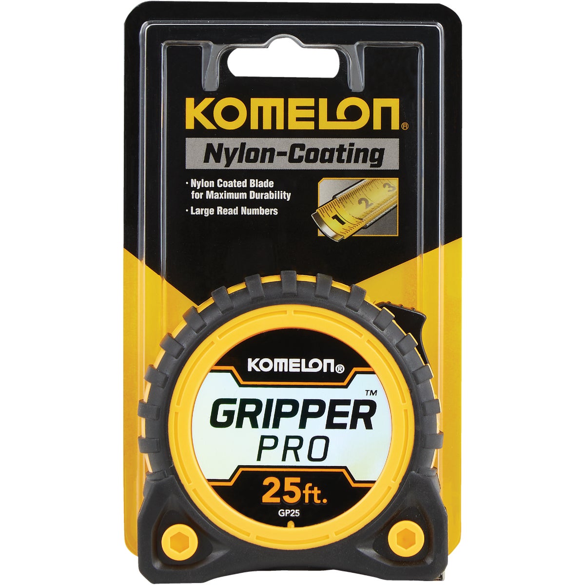 Komelon Gripper Pro 25 Ft. Tape Measure