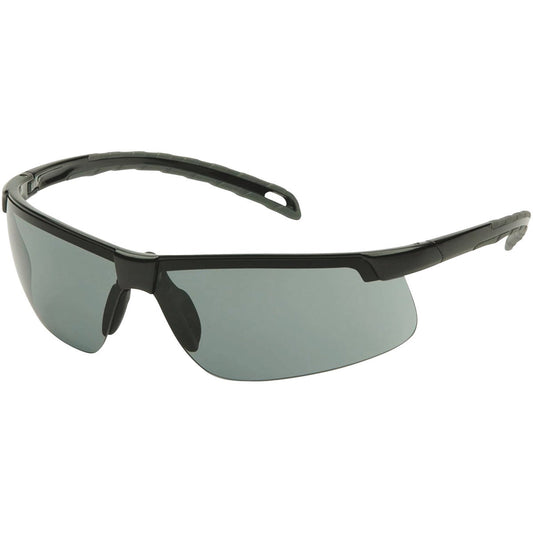 Pyramex Ever-Lite H2MAX Black Frame Safety Glasses with Gray Anti-Fog Lenses