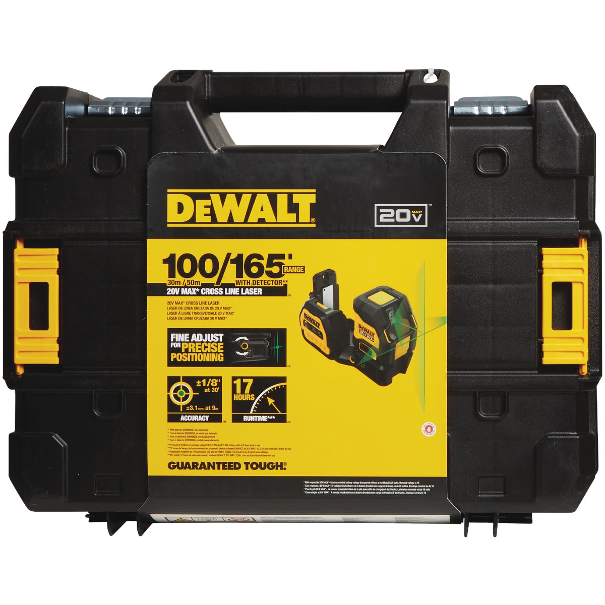 DeWalt 12V/20V MAX Cordless Green Cross Line Laser Level (Tool-Only)