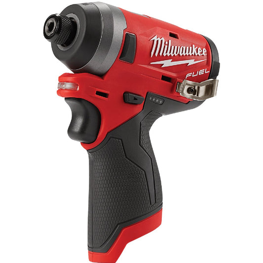 Milwaukee M12 FUEL 12 Volt Lithium-Ion Brushless 1/4 In. Hex Cordless Impact Driver (Bare Tool)