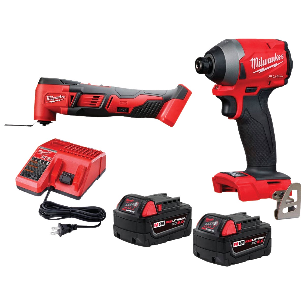 Milwaukee 2-Tool M18 FUEL Lithium-Ion Brushless Impact Driver & Multi-Tool Cordless Tool Combo Kit