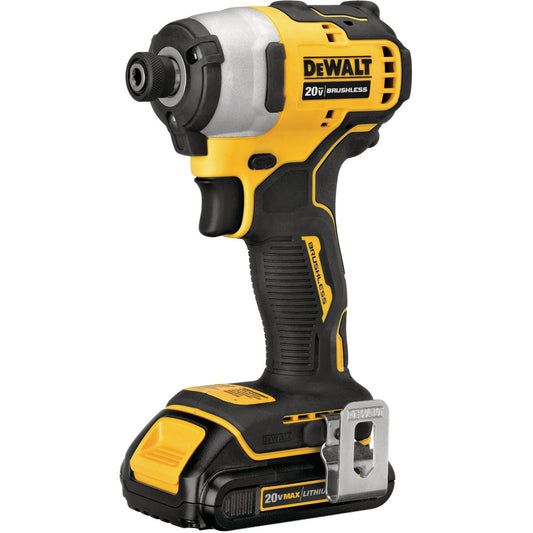 DeWalt Atomic 20V MAX Lithium-Ion 1/4 In. Hex Brushless Cordless Impact Driver Kit