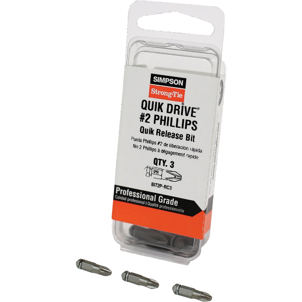 Quik Drive Phillips #2 Screwdriver Bit Pack