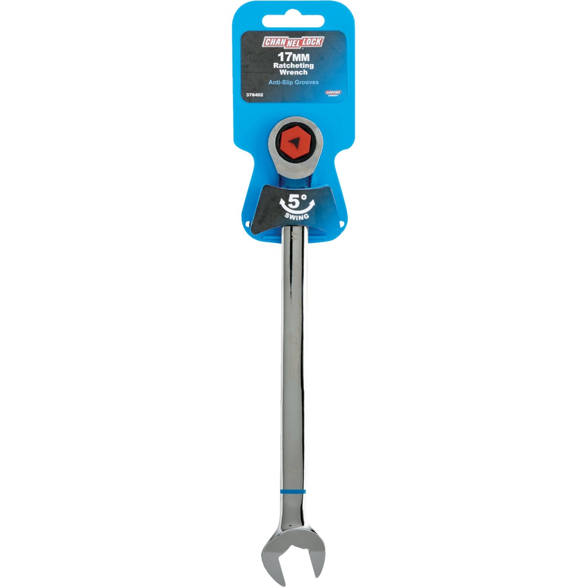 Channellock Metric 17 mm 12-Point Ratcheting Combination Wrench