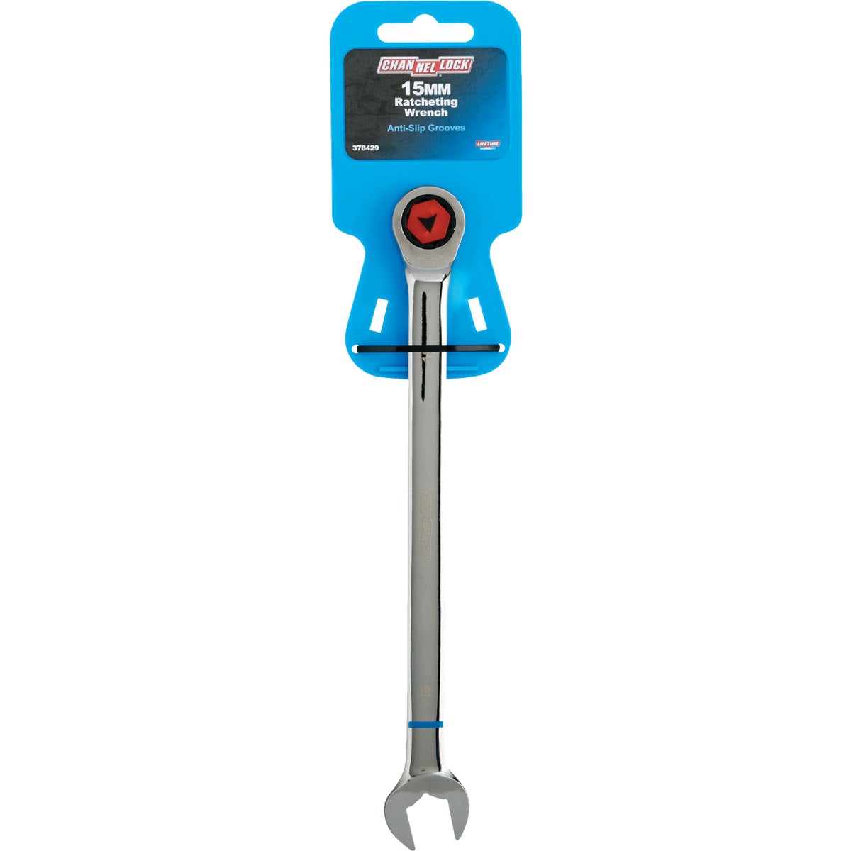 Channellock Metric 15 mm 12-Point Ratcheting Combination Wrench