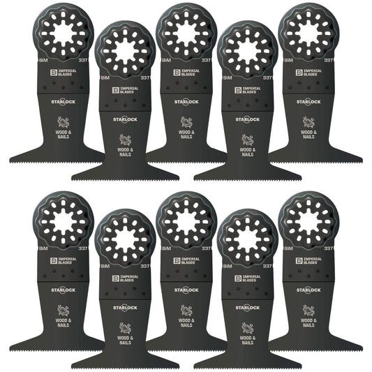 Imperial Blades Starlock 2-1/2 In. Bi-Metal Standard Wood & Nails Oscillating Blade (10-Pack)