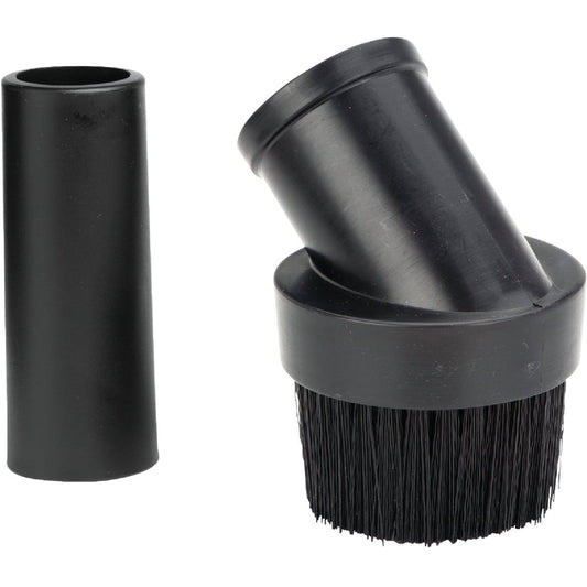 Shop Vac 1-1/2 In. Black Plastic Round Vacuum Brush with 1-1/4 In. Adapter