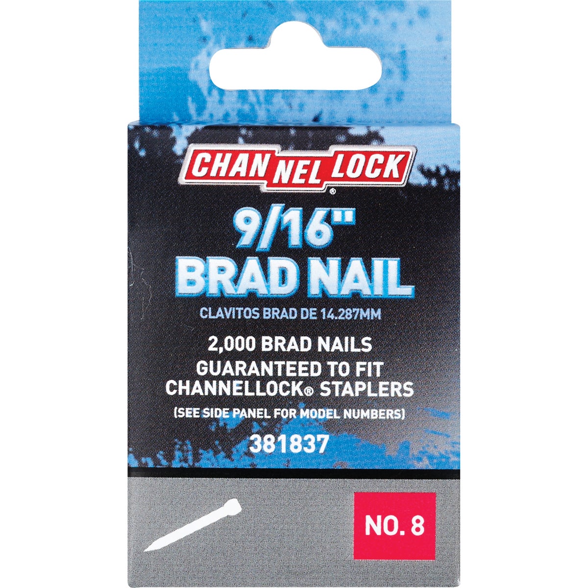 Channellock18-Gauge Steel Brad Nail, 9/16 In. (2000-Pack)