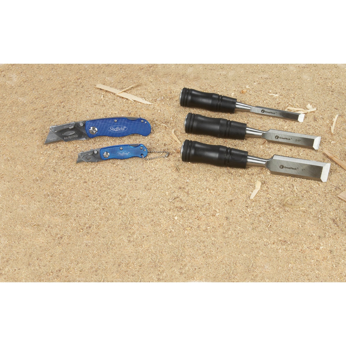 Great Neck Wood Chisel Set (3-Piece)