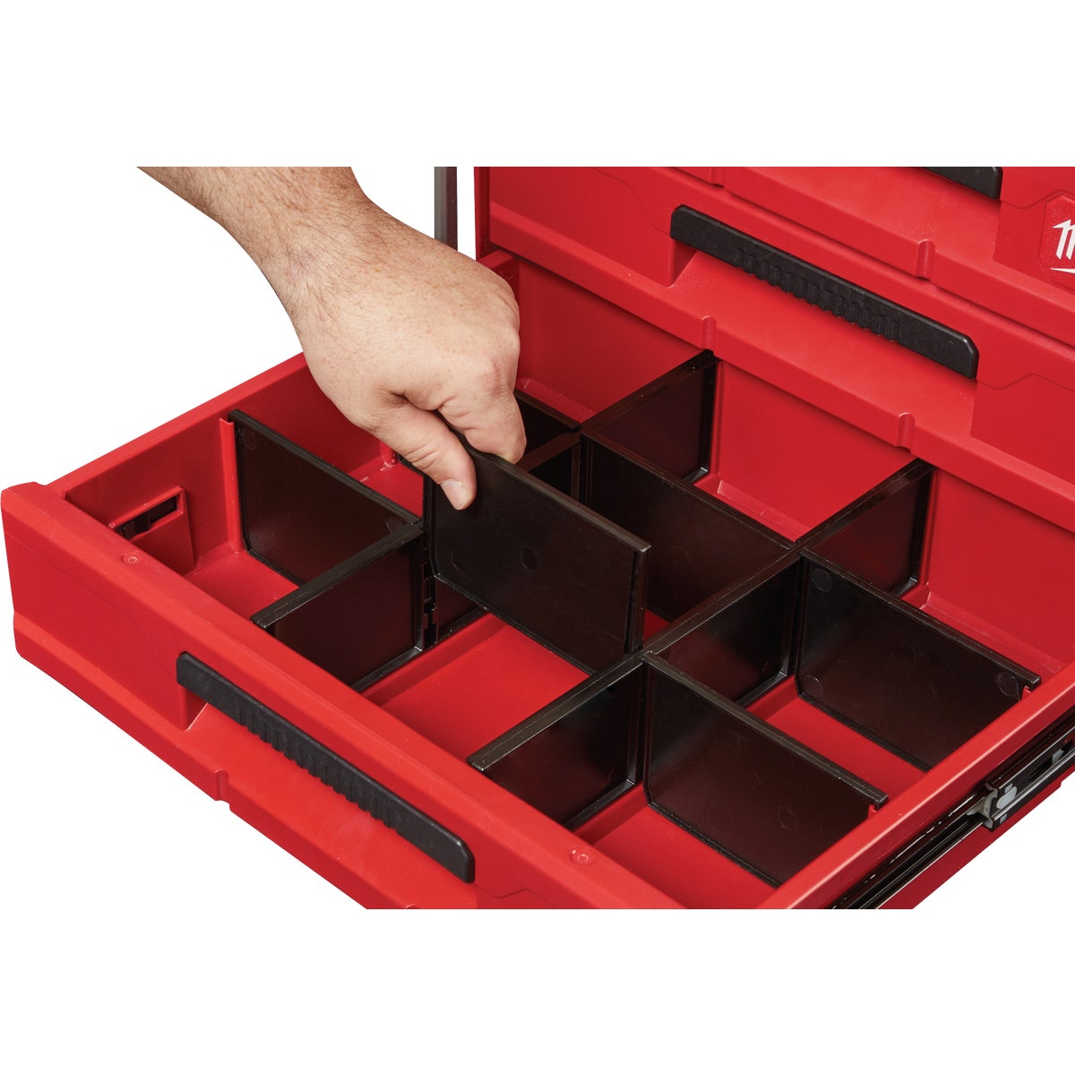 Milwaukee PACKOUT 3-Drawer Toolbox, 50 Lb. Capacity