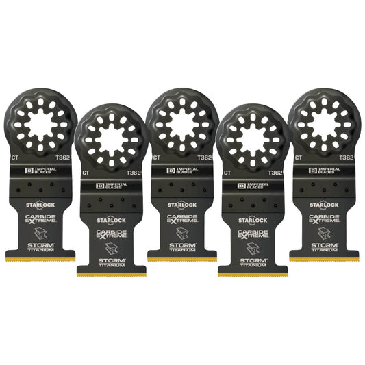 Imperial Blades Starlock 1-3/8 In. Carbide Titanium Extreme Storm Metal Oscillating Blade (5-Pack)
