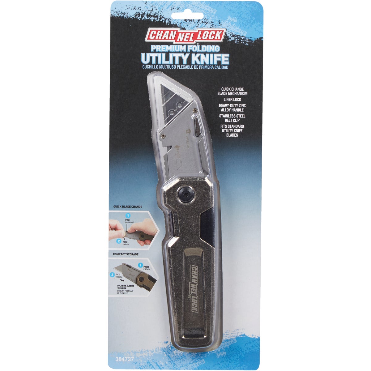 Channellock Heavy-Duty Folding Utility Knife