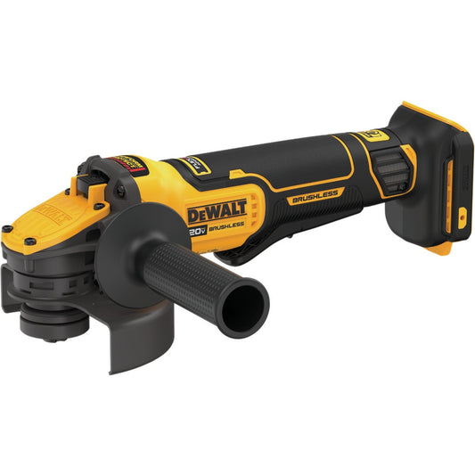 DeWalt 20 Volt MAX Lithium-Ion 4-1/2 In. - 5 In. Brushless Paddle Switch Cordless Angle Grinder w/Flexvolt Advantage (Bare Tool)