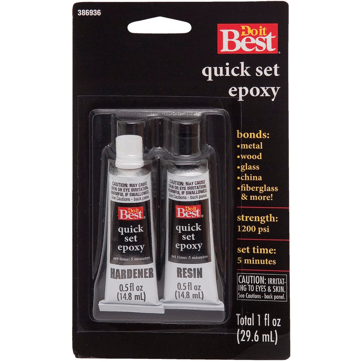 Do it Best 0.5 Oz. Quick Set Epoxy (2-Pack)