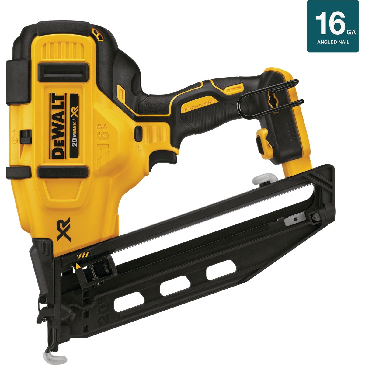 DeWalt 20V MAX XR 16 Ga. Angled Finish Nailer (Bare Tool)