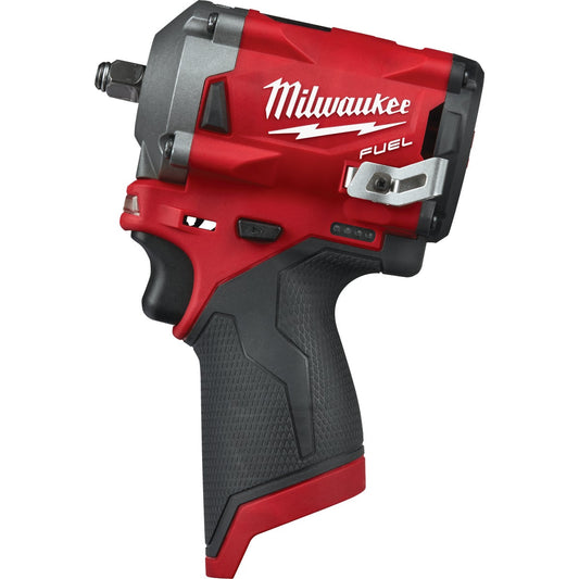 Milwaukee M12 FUEL 12 Volt Lithium-Ion Brushless 3/8 In. Stubby Cordless Impact Wrench (Bare Tool)