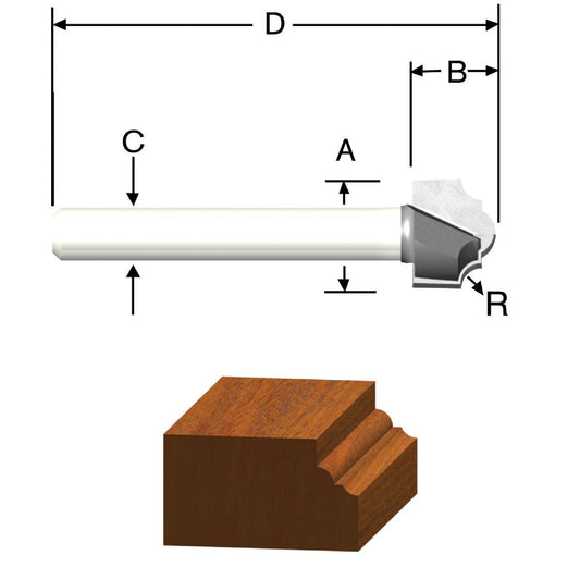 Vermont American Carbide Tip 3/32 In. Classical Bit