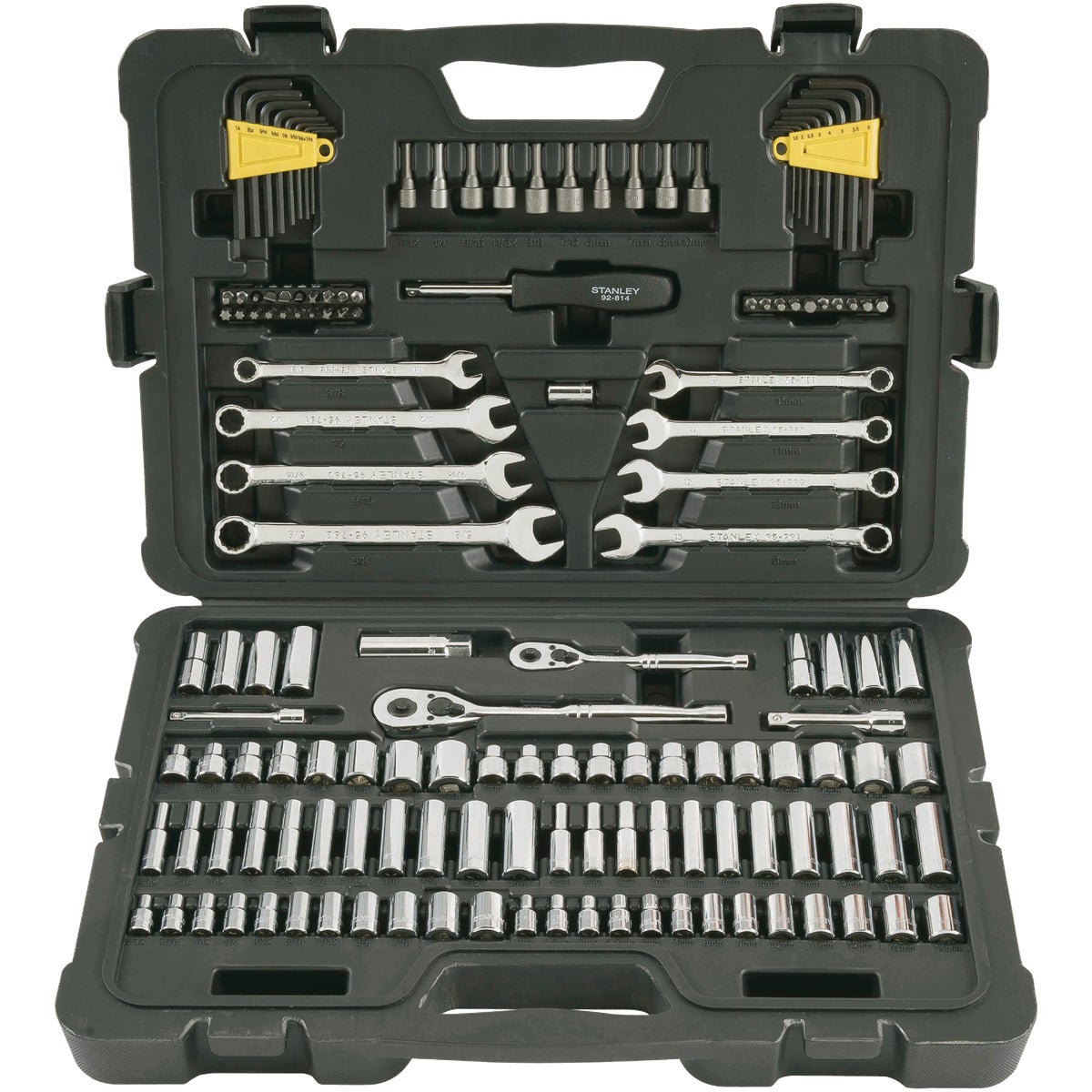 Stanley 1/4 In. & 3/8 In. Drive Master Mechanic & Automotive Tool Set (145-Piece)