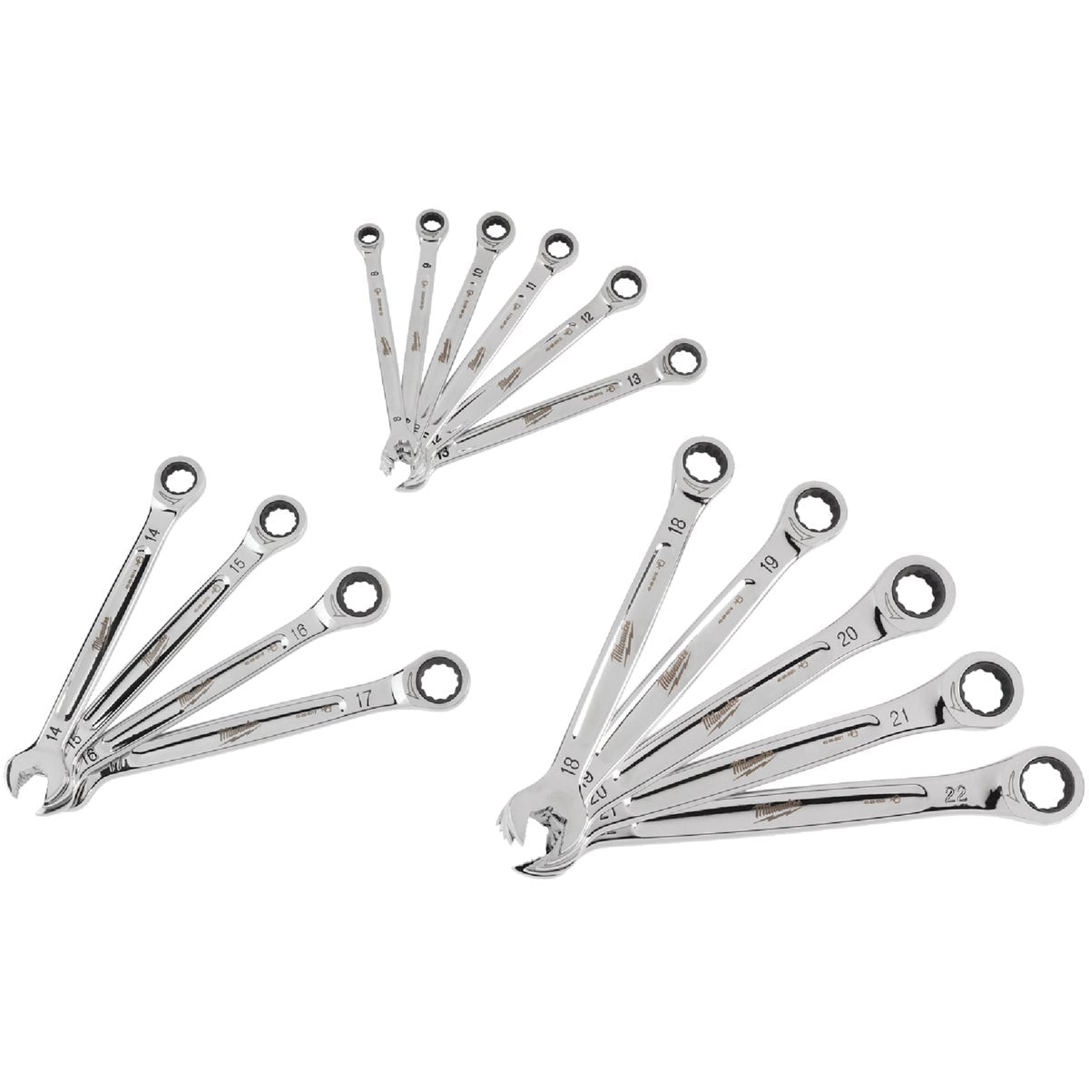 Milwaukee Metric 12-Point Ratcheting Combination Wrench Set (15-Piece)