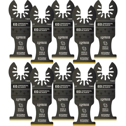 Imperial Blades One Fit Carbide Extreme 1-3/8 In. Storm Titanium Multi-Material Blade (10-Pack)