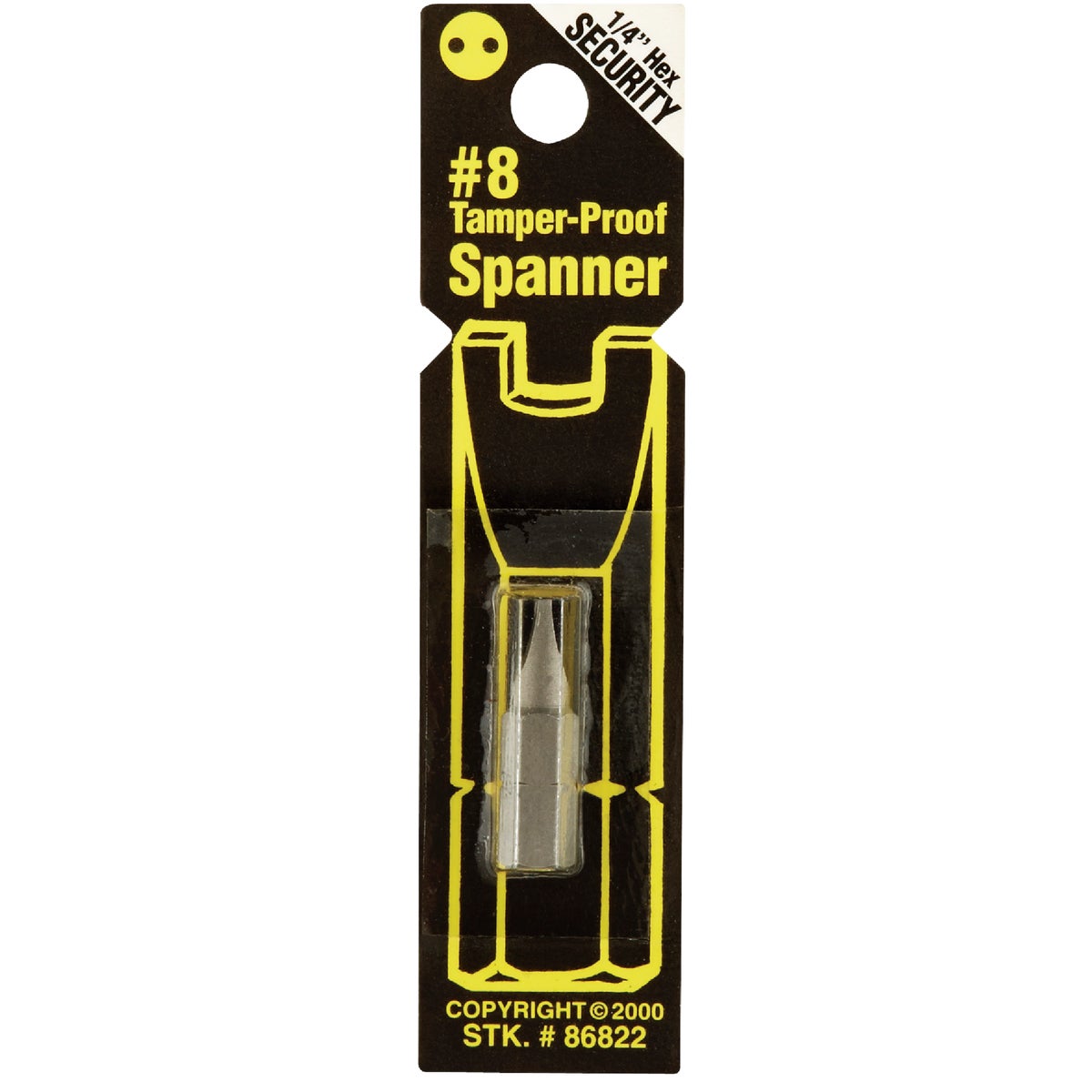 Best Way Tools #8 Spanner Security 1 In. 1/4 In. Hex Screwdriver Bit