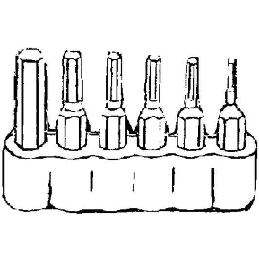 Best Way Tools 6-Piece Hex Metric Insert Screwdriver Bit Set