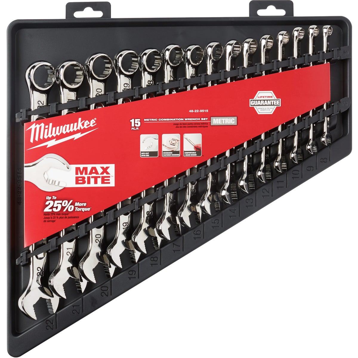 Milwaukee Metric 12-Point Combination Wrench Set (15-Piece)