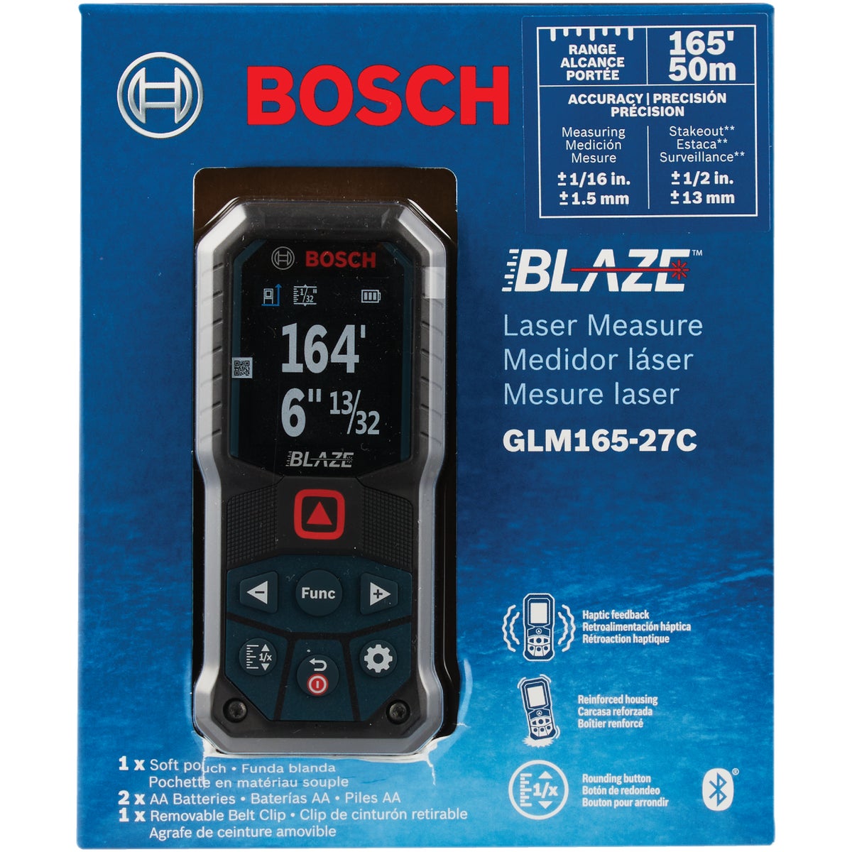 Bosch Blaze 165 Ft. Bluetooth Connected Laser Distance Measurer