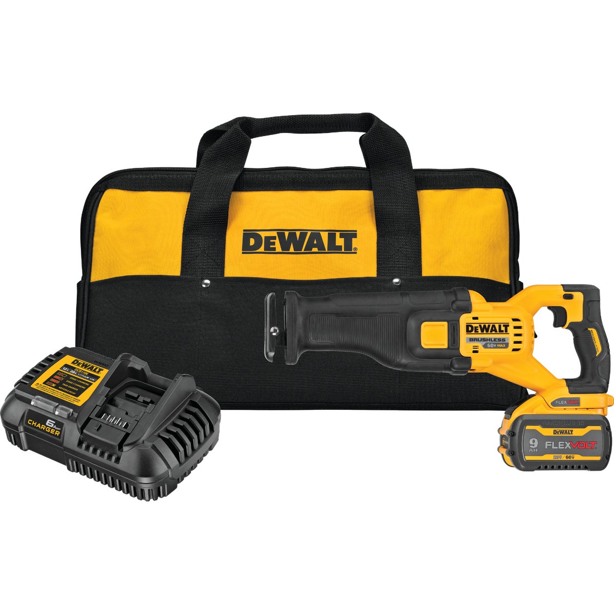 DeWalt Flexvolt 60 Volt MAX Lithium-Ion Brushless Cordless Reciprocating Saw Kit