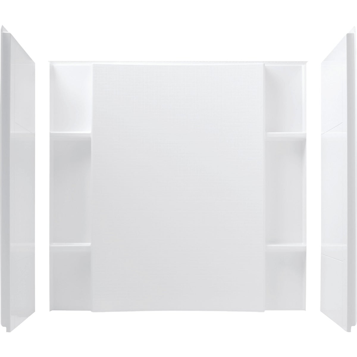 Sterling 3-Piece 48 In. W. x 55-1/8 In. H. x 36 In. D. White Shower Wall Set