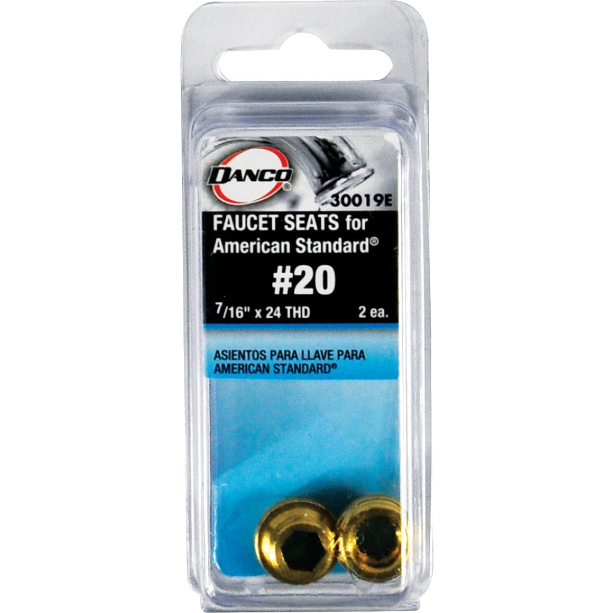 Danco #20 American Standard 7/16 In. x 24 Thread Size Bibb Seat (2-Pack)