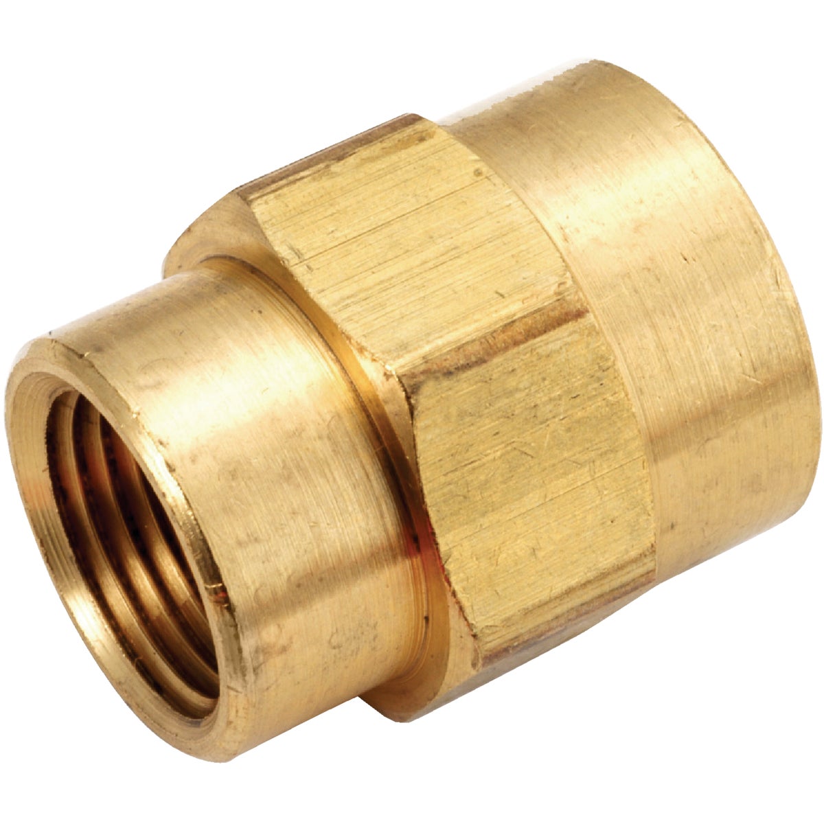 Anderson Metals 3/8 In. x 1/8 In. Yellow Brass Reducing Coupling